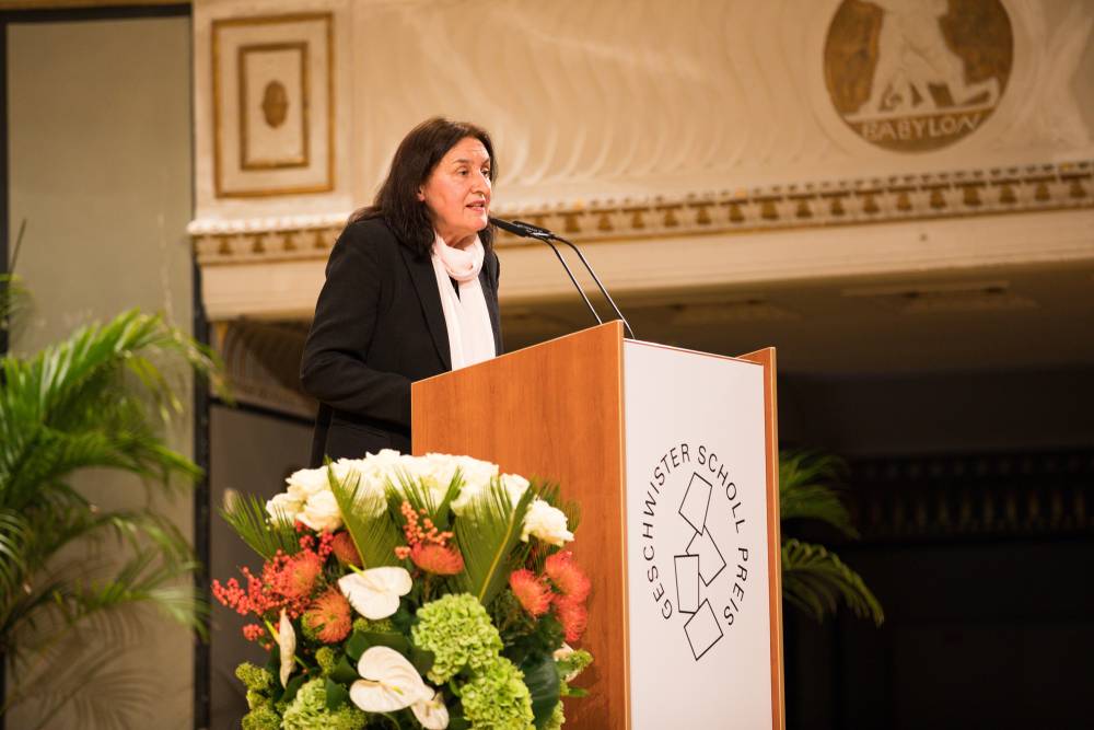 Laudatorin Christiane Schlötzer Geschwister-Scholl-Preis 2019 | Impressionen | Laudatio Christiane Schlötzer